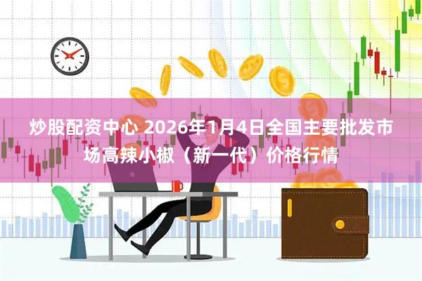 炒股配资中心 2026年1月4日全国主要批发市场高辣小椒（新一代）价格行情